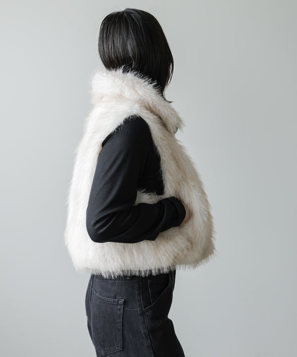 ミックスファーＷジップベスト