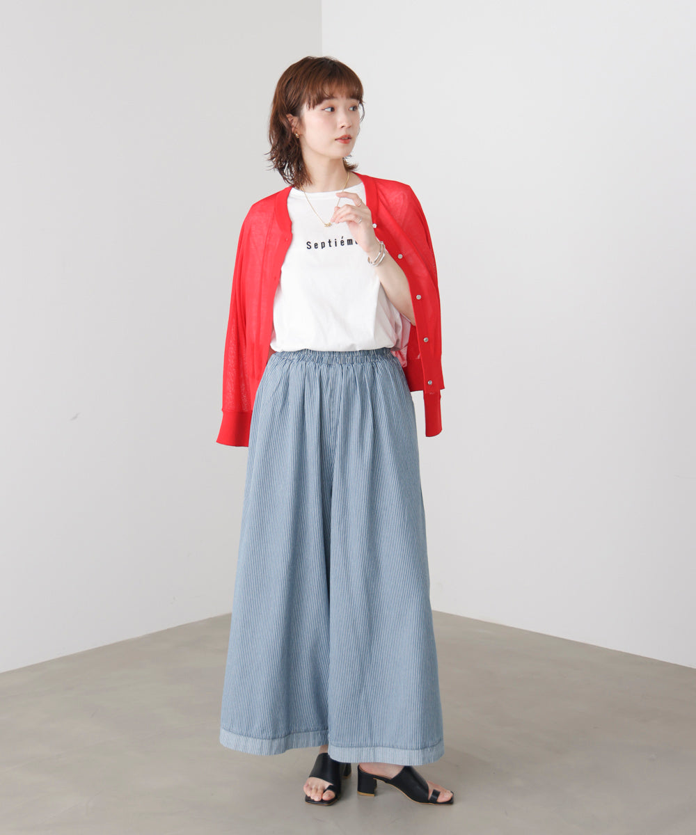 ヒッコリーワイドパンツ