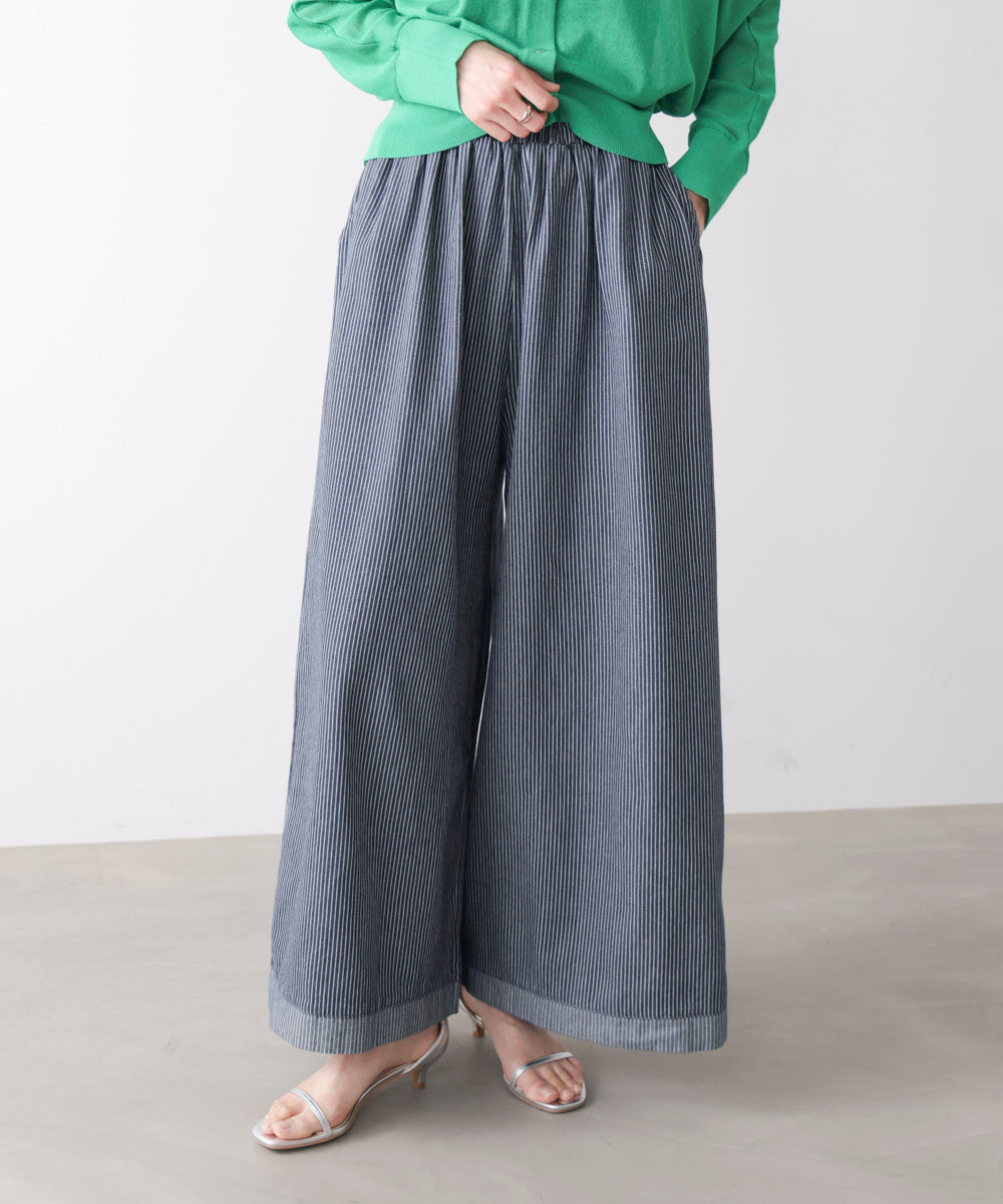 ヒッコリーワイドパンツ