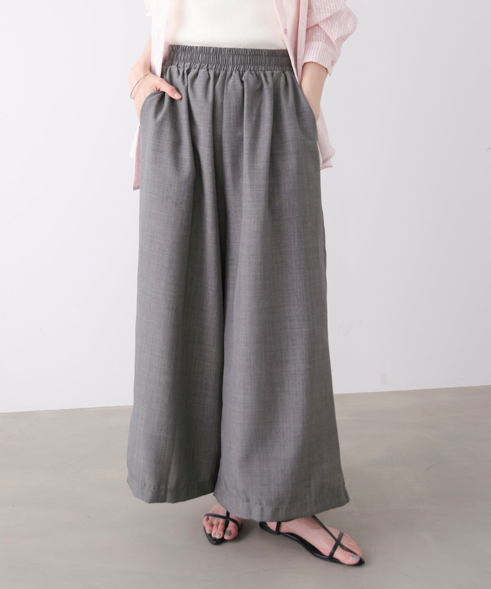 麻ライクパンツ［GRAY6/17発送予定］