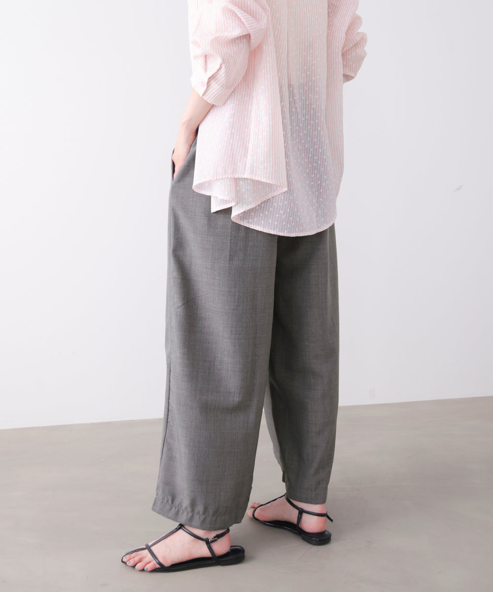 麻ライクパンツ［GRAY6/17発送予定］