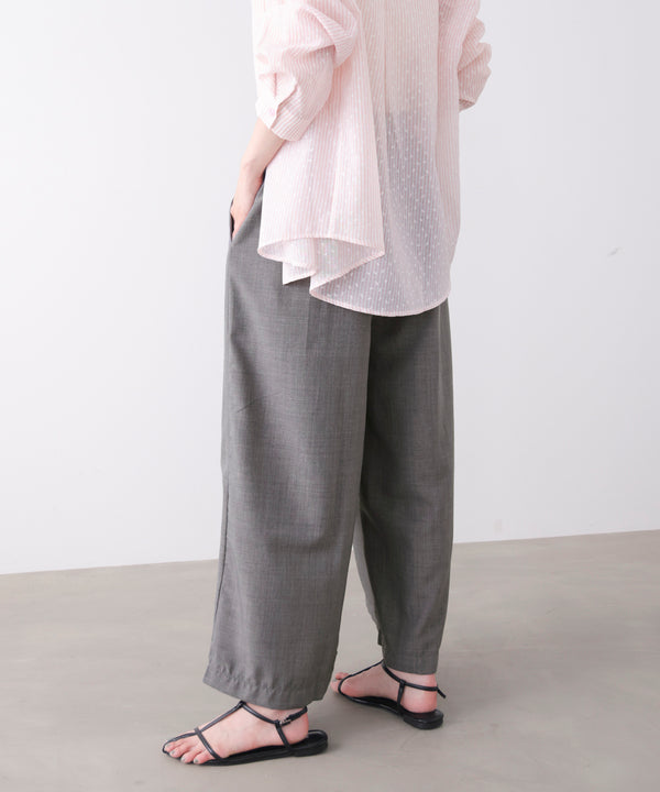 麻ライクパンツ［GRAY6/17発送予定］