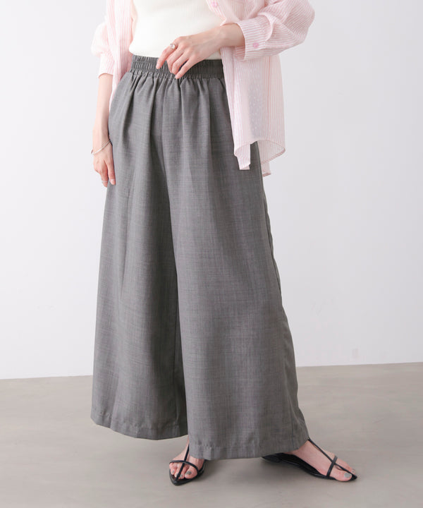 麻ライクパンツ［GRAY6/17発送予定］