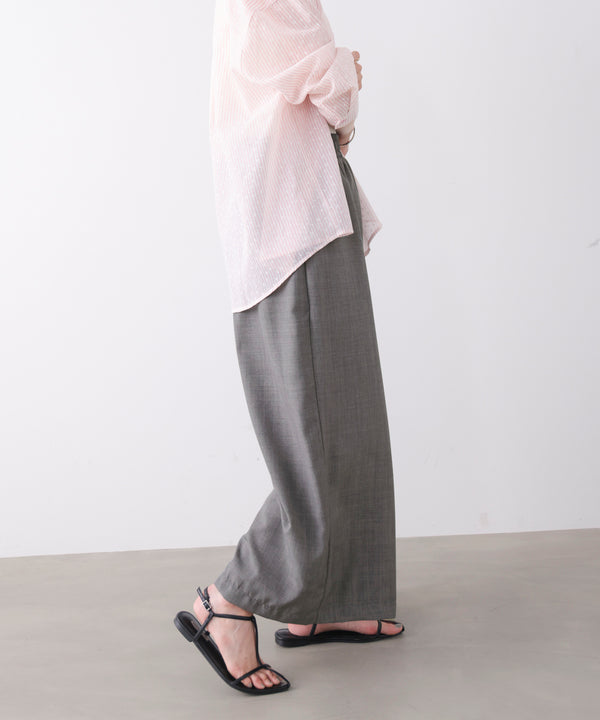 麻ライクパンツ［GRAY6/17発送予定］