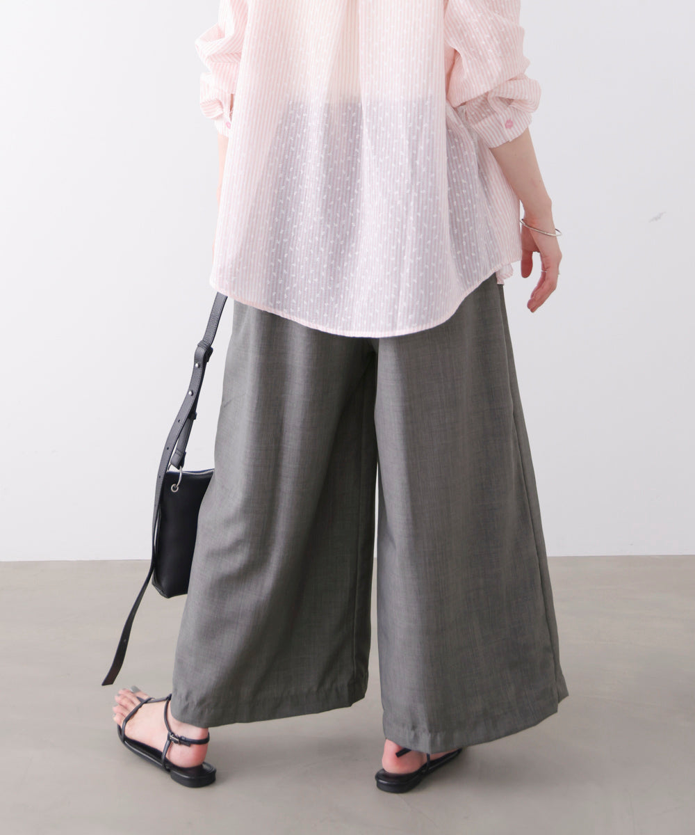 麻ライクパンツ［GRAY6/17発送予定］