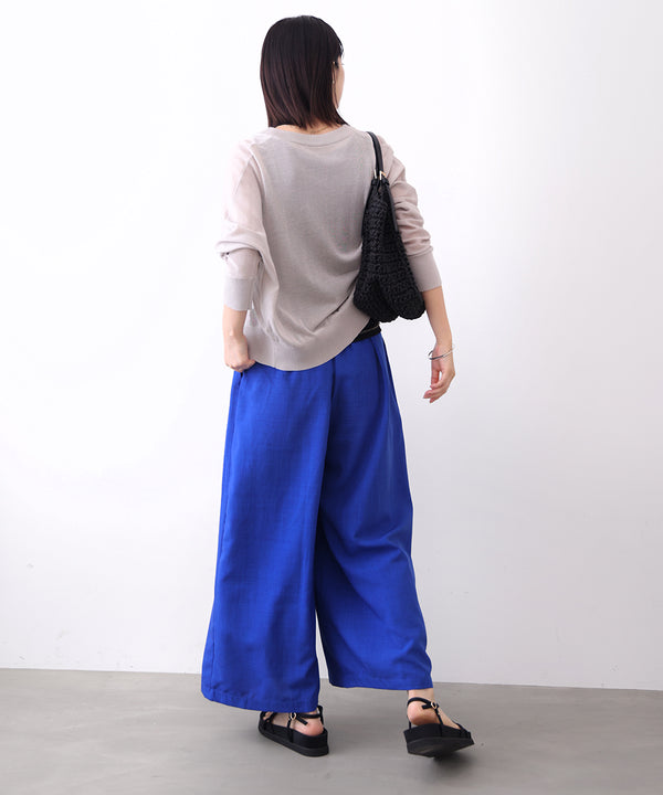 【新色追加】麻ライクパンツ