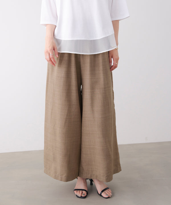麻ライクパンツ［GRAY6/17発送予定］