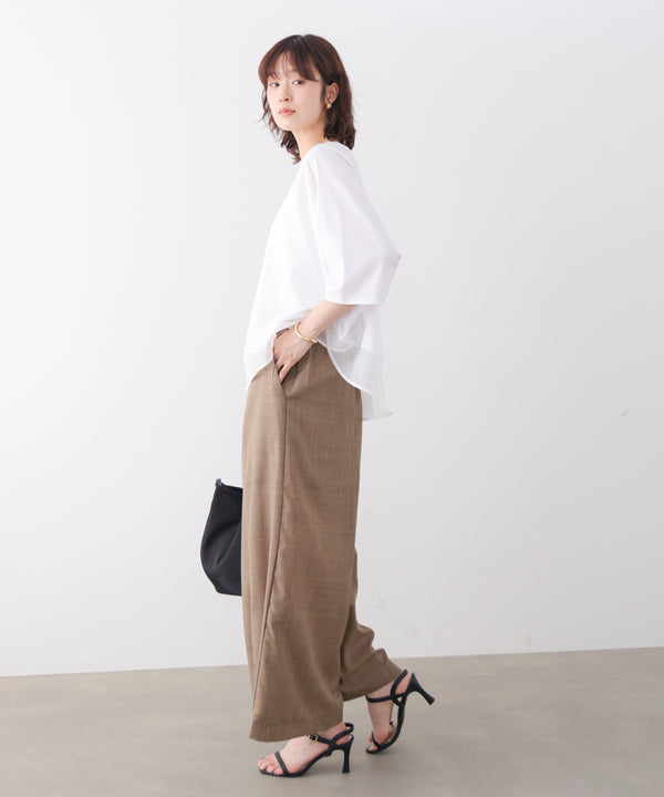 麻ライクパンツ［GRAY6/17発送予定］