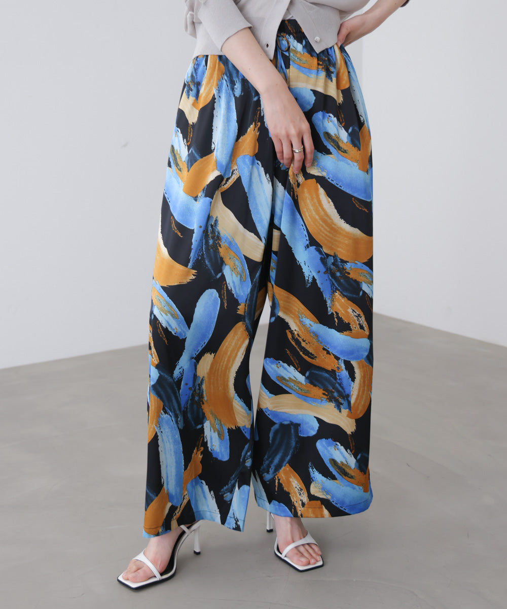 ペインティング柄ＲＥＬＡＸパンツ［4/30発送予定］