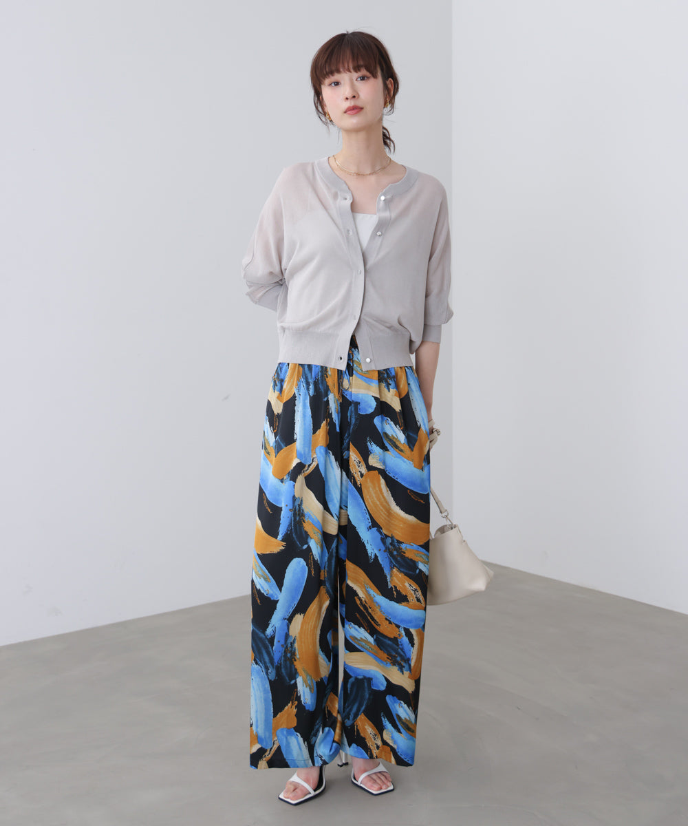 ペインティング柄ＲＥＬＡＸパンツ［4/30発送予定］