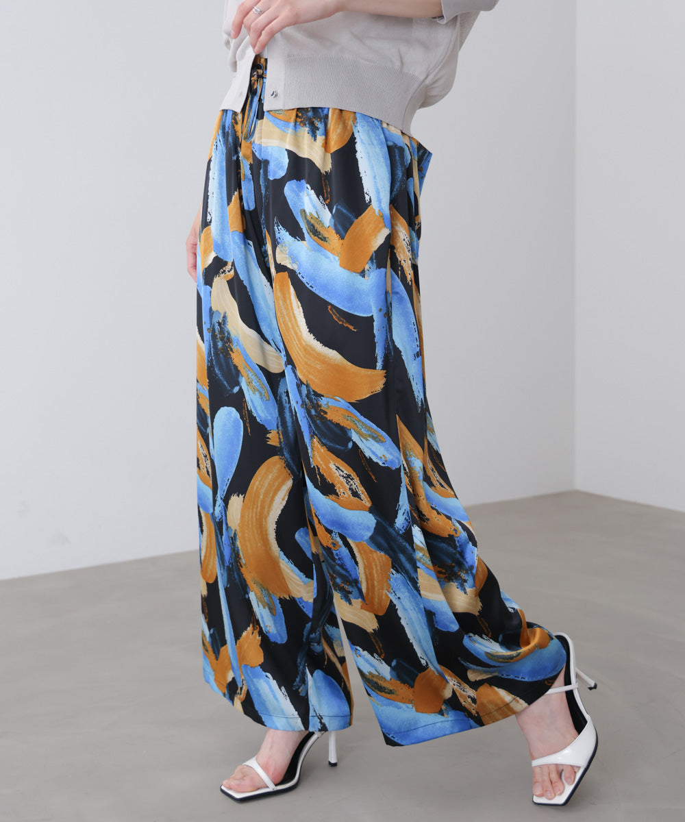 ペインティング柄ＲＥＬＡＸパンツ［4/30発送予定］