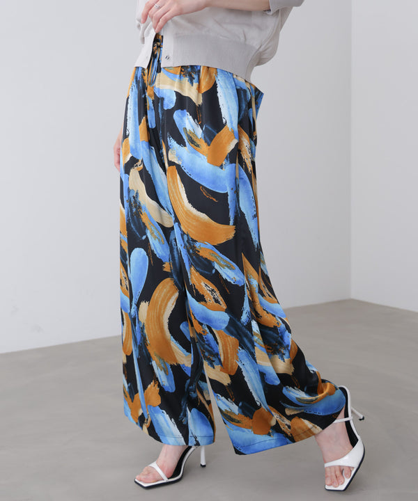 ペインティング柄ＲＥＬＡＸパンツ［4/30発送予定］