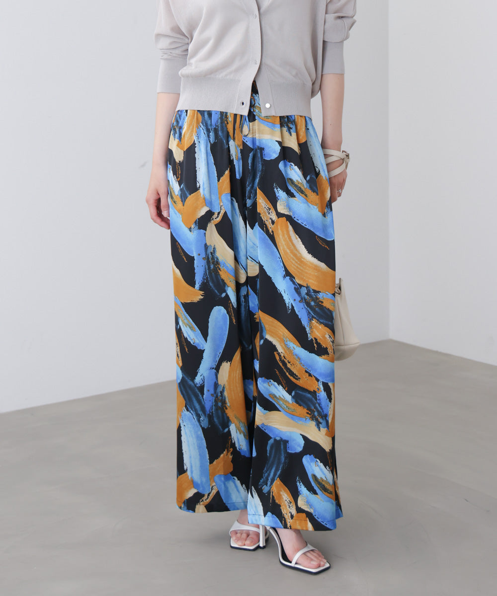 ペインティング柄ＲＥＬＡＸパンツ［4/30発送予定］