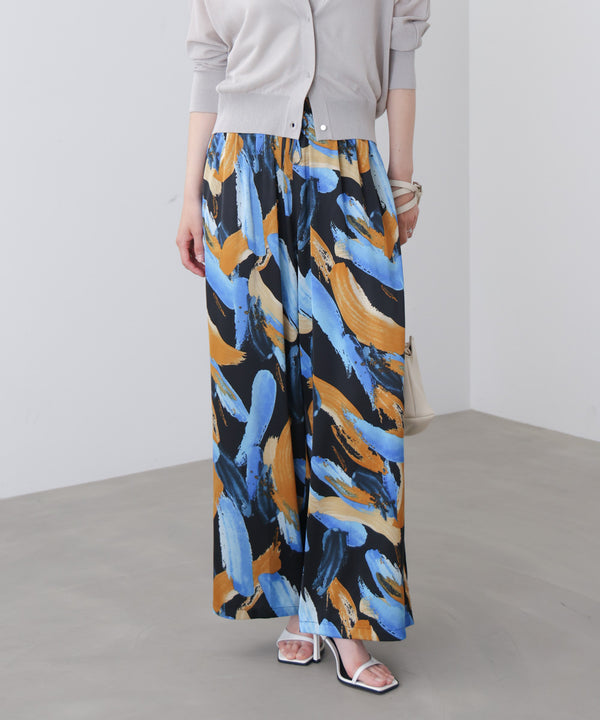 ペインティング柄ＲＥＬＡＸパンツ［4/30発送予定］