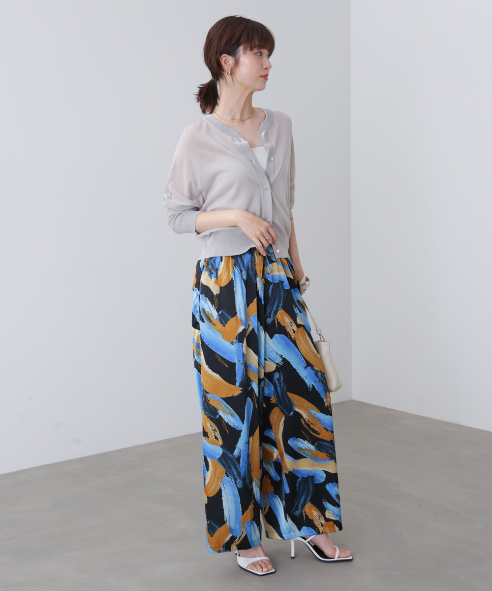 ペインティング柄ＲＥＬＡＸパンツ［4/30発送予定］