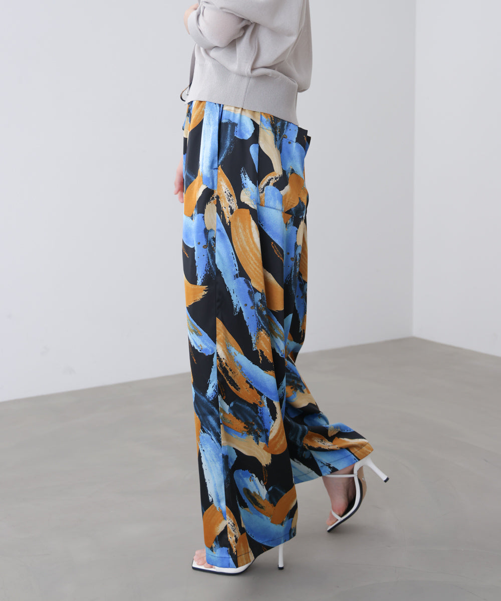 ペインティング柄ＲＥＬＡＸパンツ［4/30発送予定］