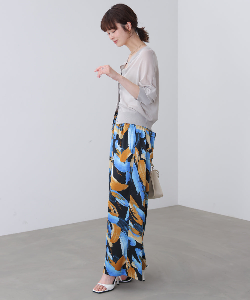 ペインティング柄ＲＥＬＡＸパンツ［4/30発送予定］