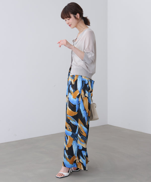 ペインティング柄ＲＥＬＡＸパンツ［4/30発送予定］
