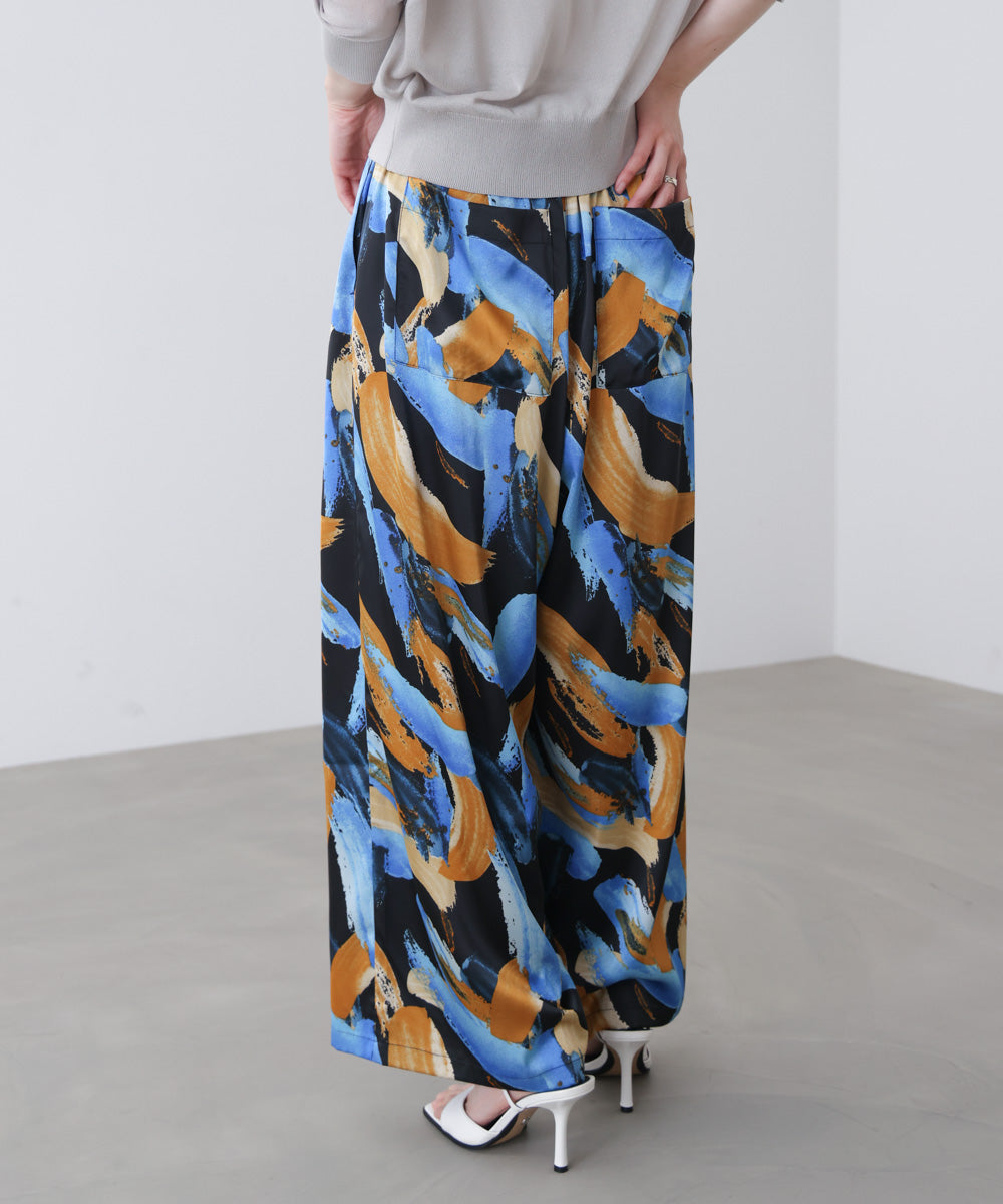 ペインティング柄ＲＥＬＡＸパンツ［4/30発送予定］