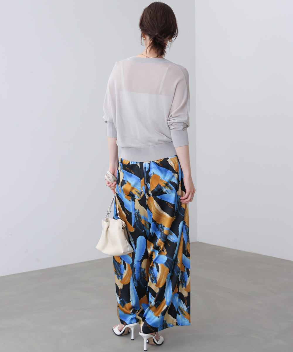 ペインティング柄ＲＥＬＡＸパンツ［4/30発送予定］