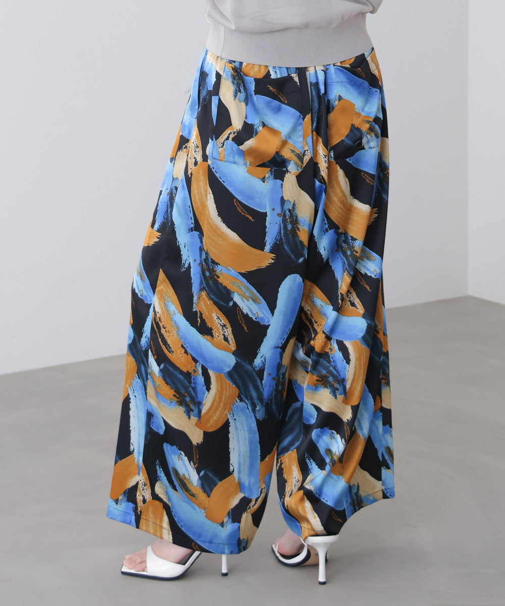 ペインティング柄ＲＥＬＡＸパンツ［4/30発送予定］