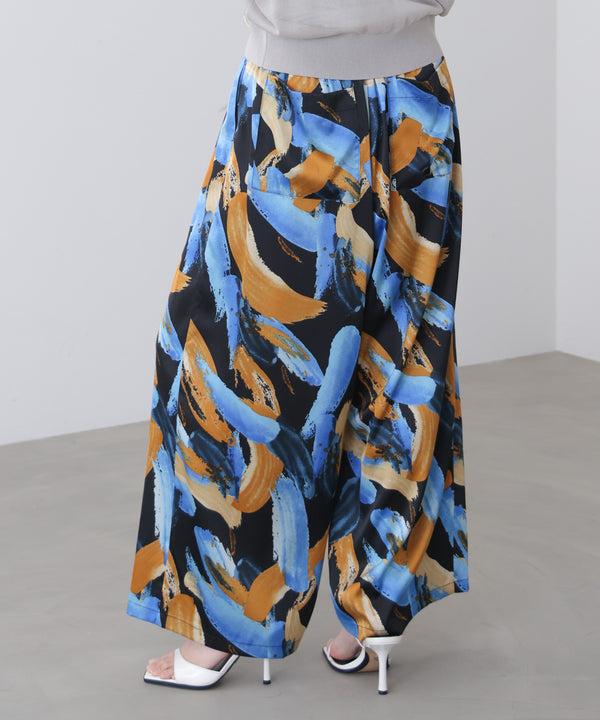 ペインティング柄ＲＥＬＡＸパンツ［4/30発送予定］