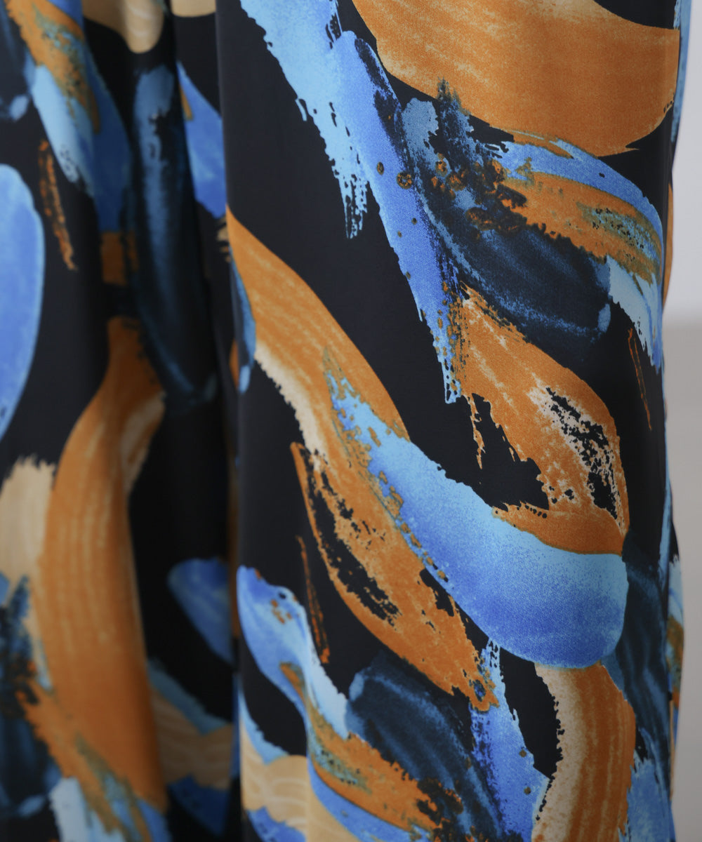 ペインティング柄ＲＥＬＡＸパンツ［4/30発送予定］