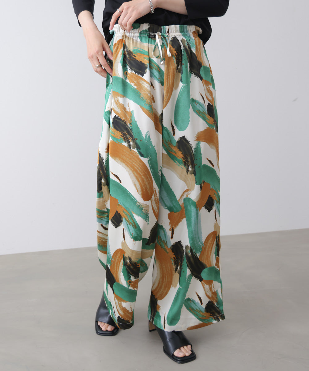 ペインティング柄ＲＥＬＡＸパンツ［4/30発送予定］