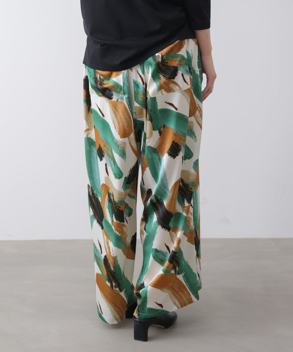 ペインティング柄ＲＥＬＡＸパンツ［4/30発送予定］