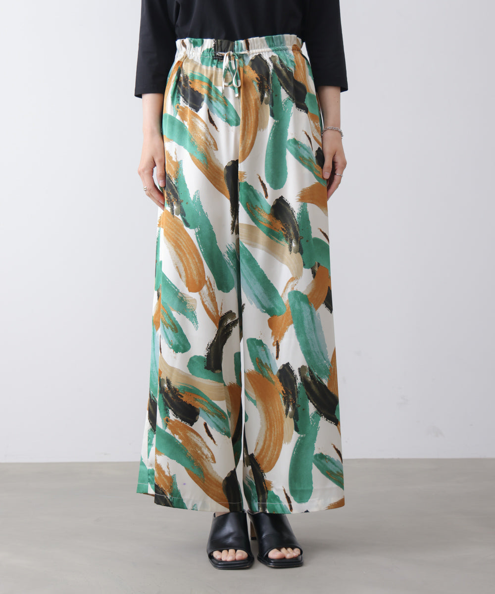 ペインティング柄ＲＥＬＡＸパンツ［4/30発送予定］