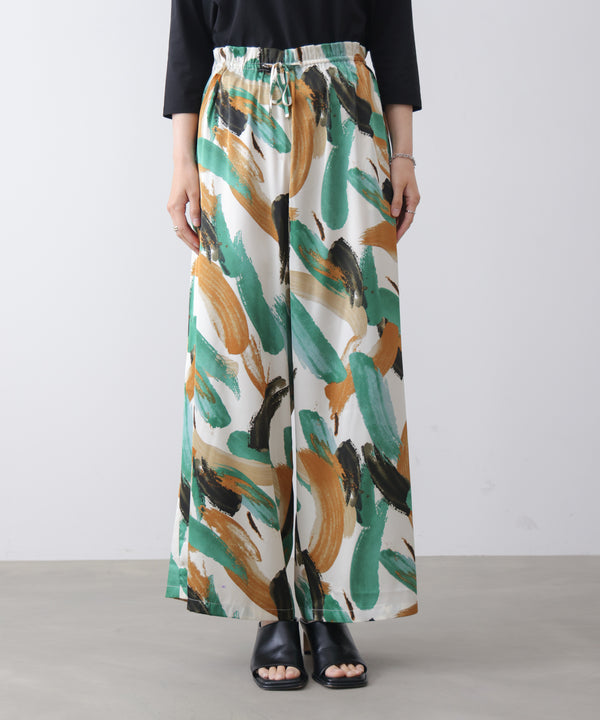 ペインティング柄ＲＥＬＡＸパンツ［4/30発送予定］