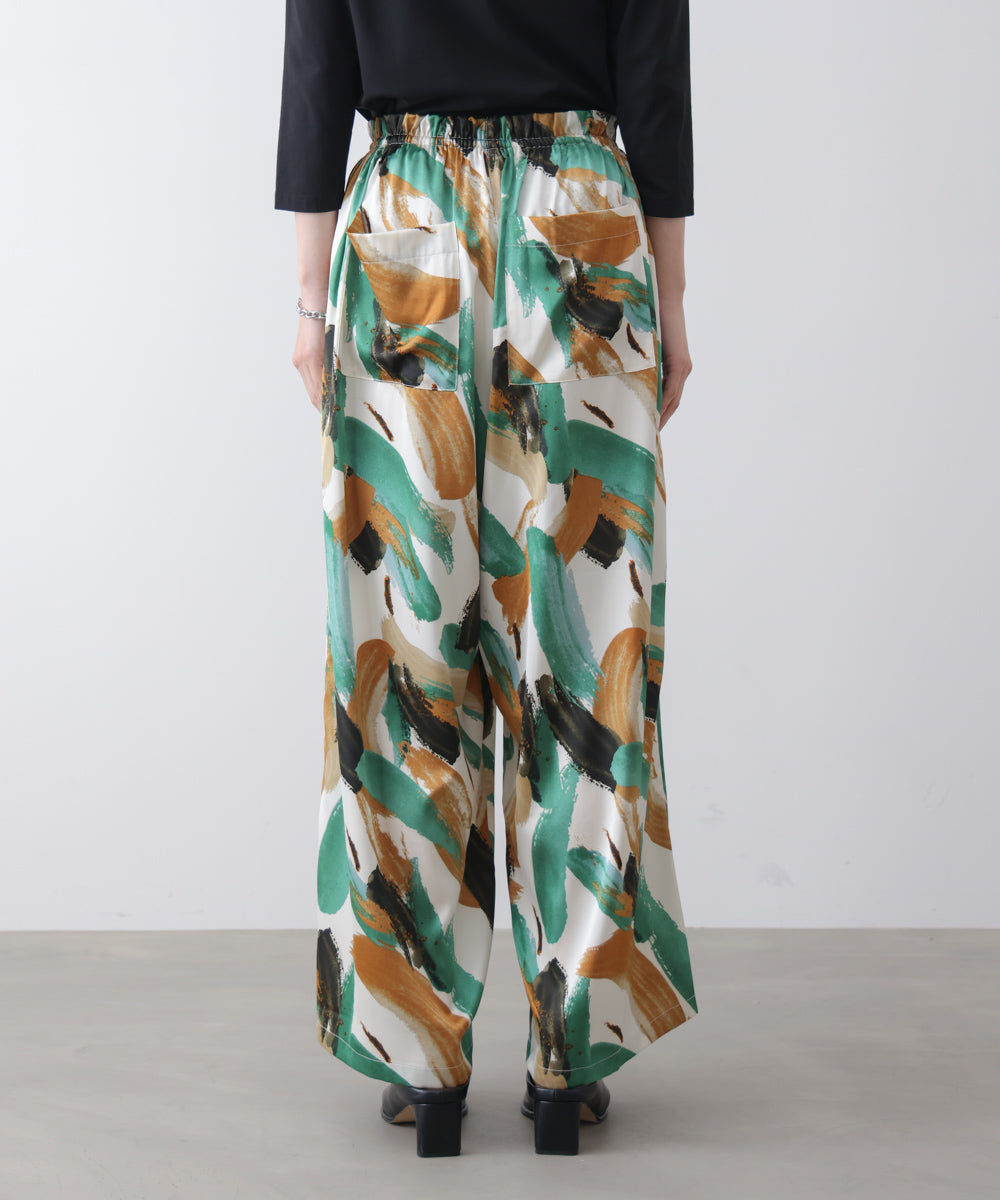 ペインティング柄ＲＥＬＡＸパンツ［4/30発送予定］
