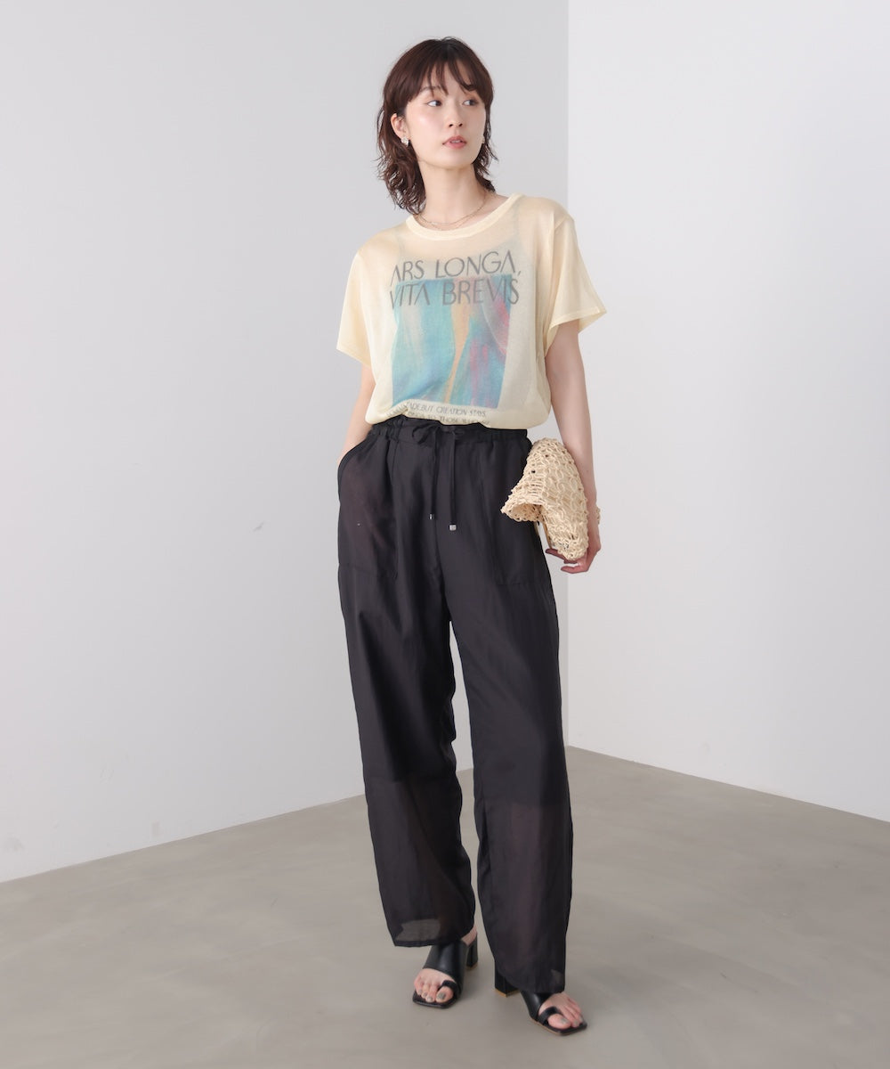 ウエストドロストパンツ［5/22発送予定］