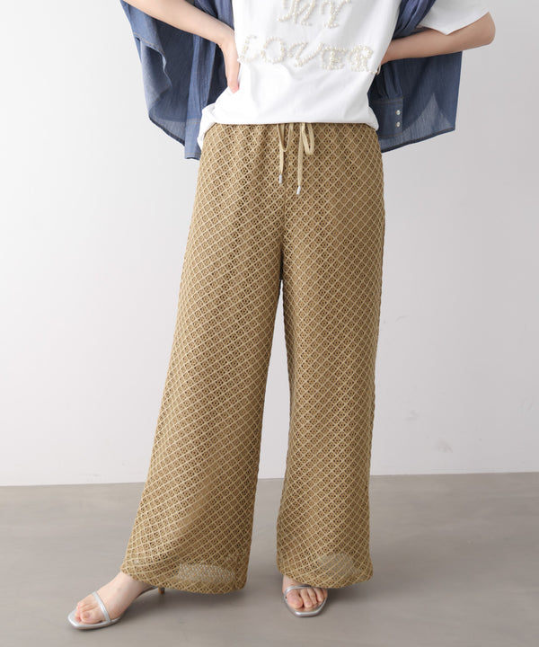 カラミメッシュパンツ［5/22発送予定］