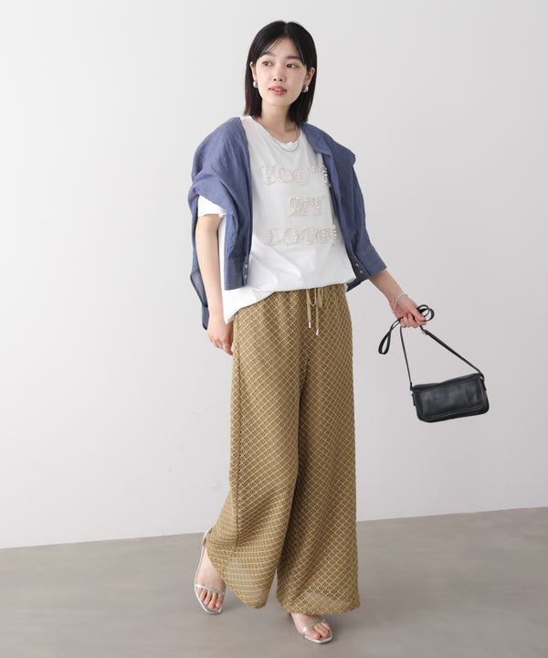カラミメッシュパンツ［5/22発送予定］