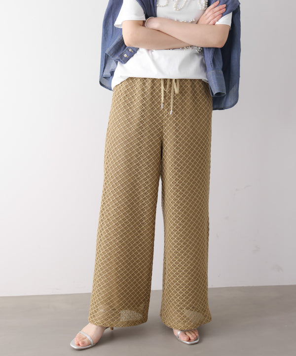 カラミメッシュパンツ［5/22発送予定］