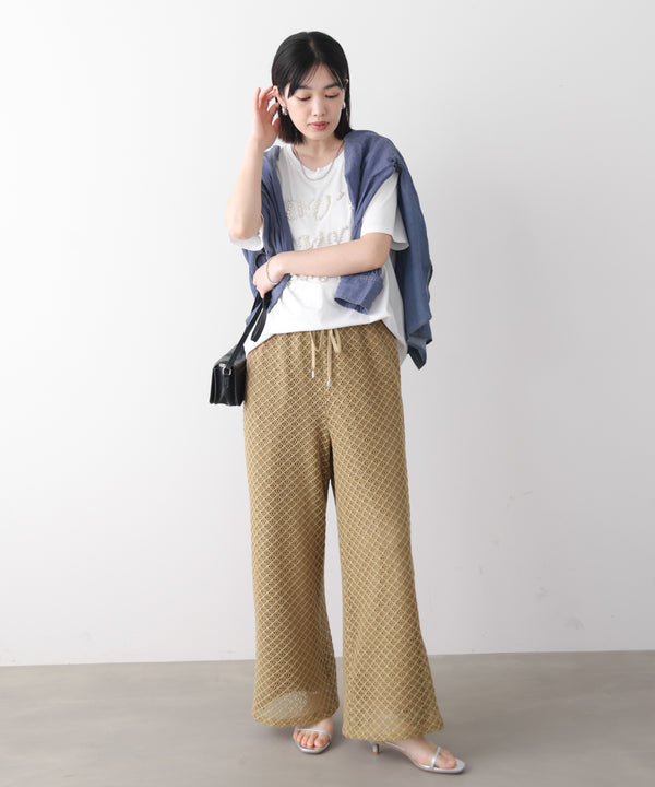 カラミメッシュパンツ［5/22発送予定］