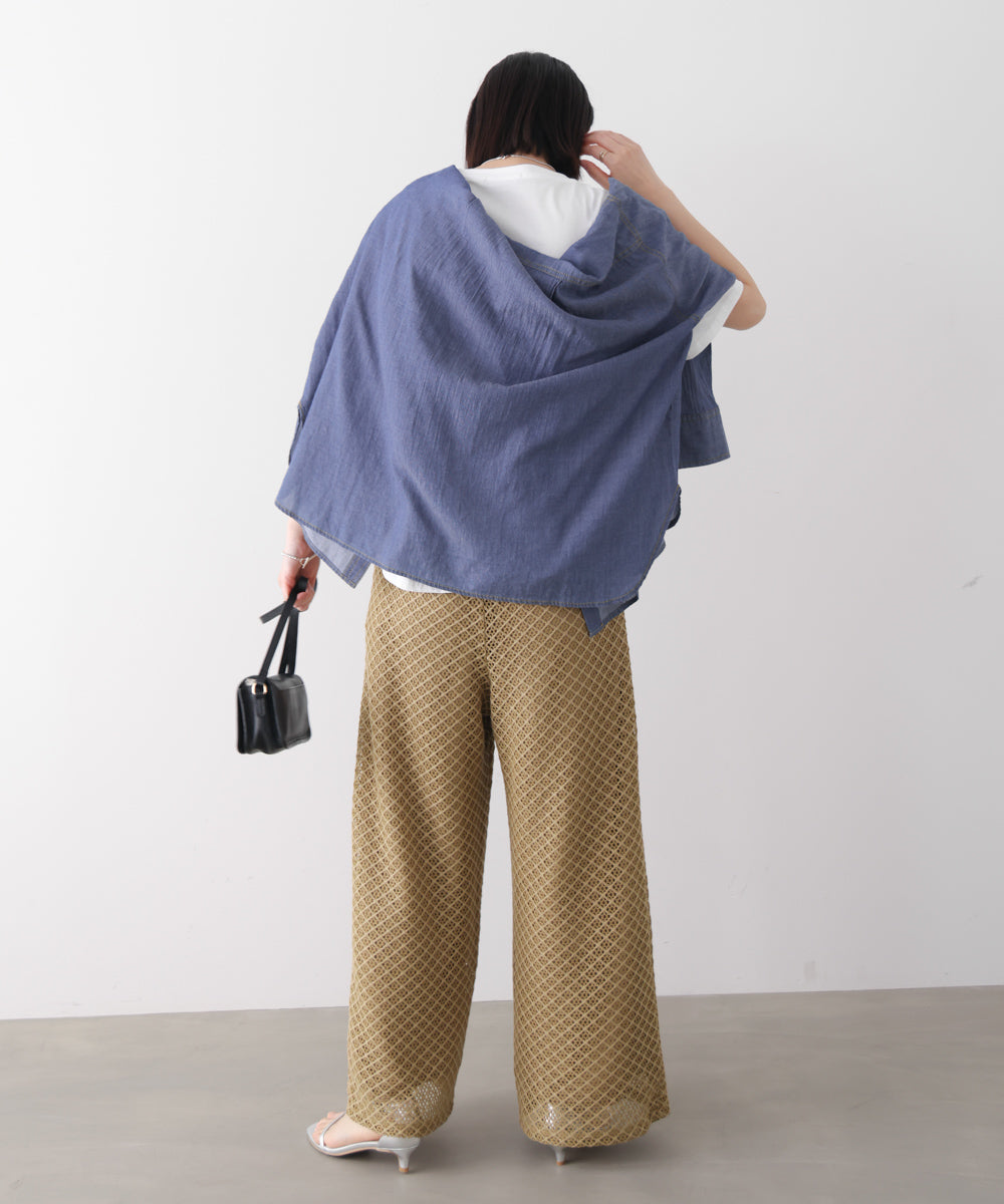 カラミメッシュパンツ［5/22発送予定］