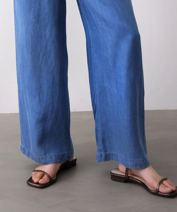 ボタンポイントデニムパンツ