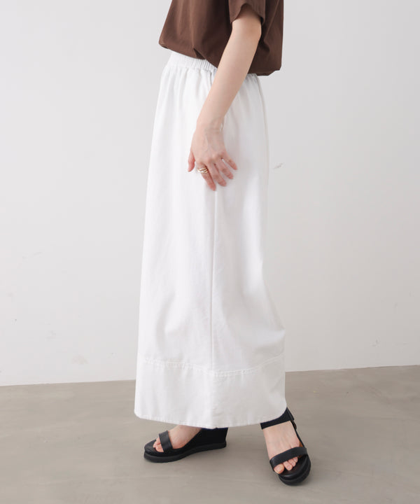 裾切替ワイドパンツ
