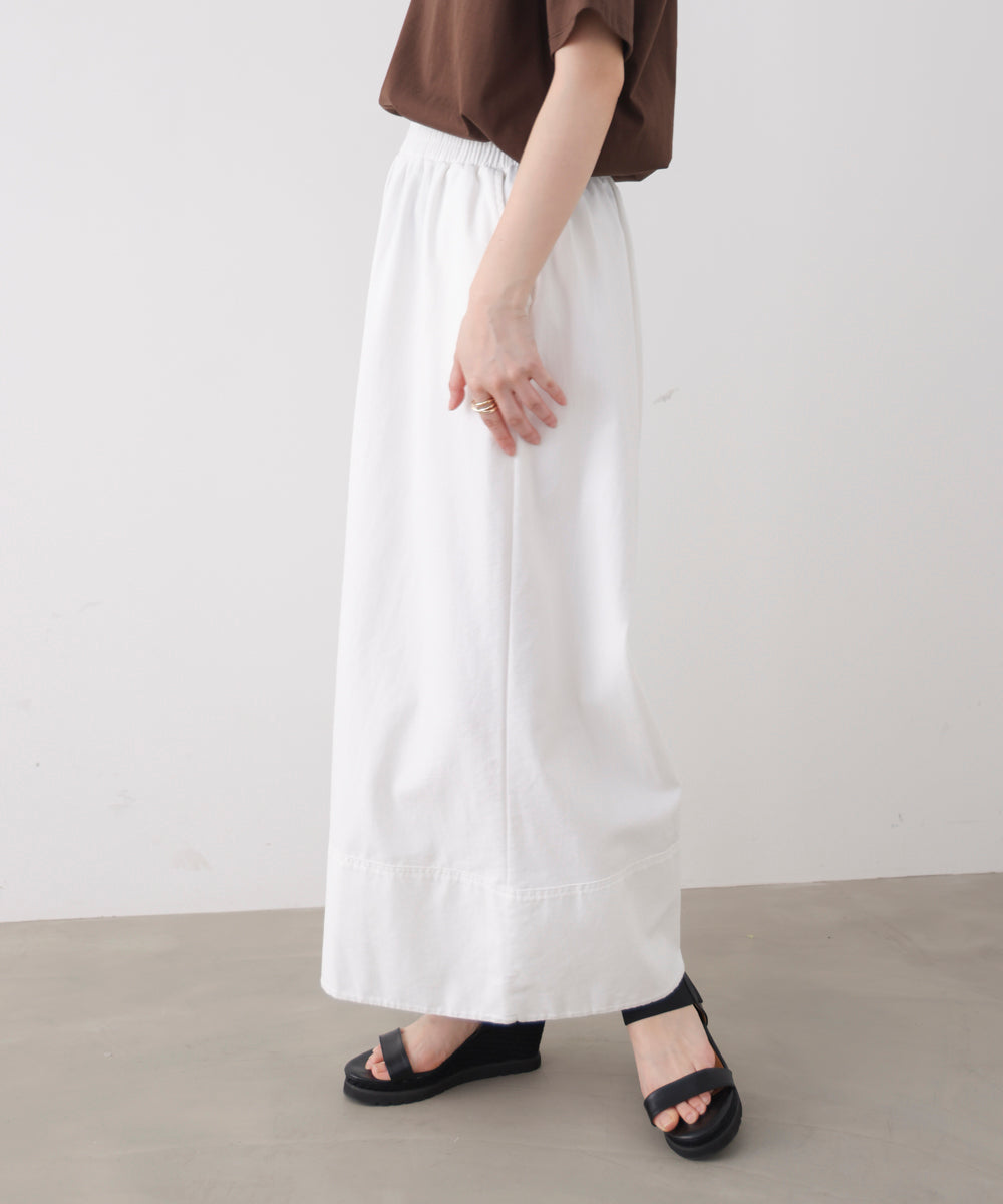 裾切替ワイドパンツ