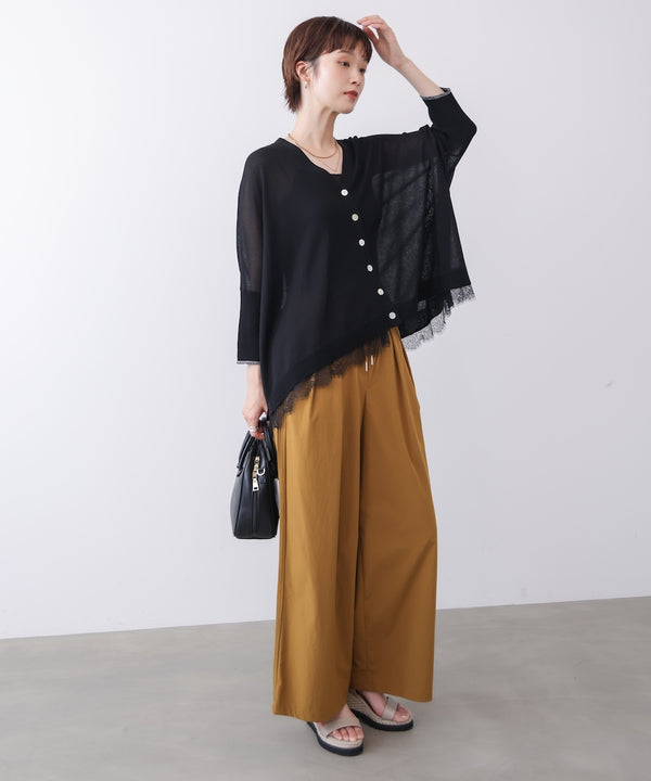 【接触冷感】脇ピンタックパンツ［7/10発送予定］