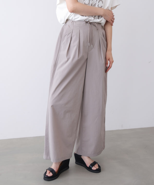 【接触冷感】脇ピンタックパンツ［7/10発送予定］