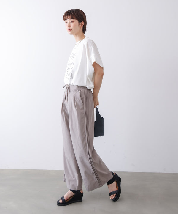 【接触冷感】脇ピンタックパンツ［7/10発送予定］