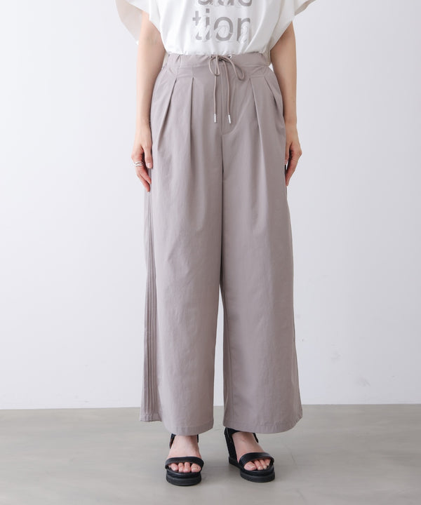 【接触冷感】脇ピンタックパンツ［7/10発送予定］