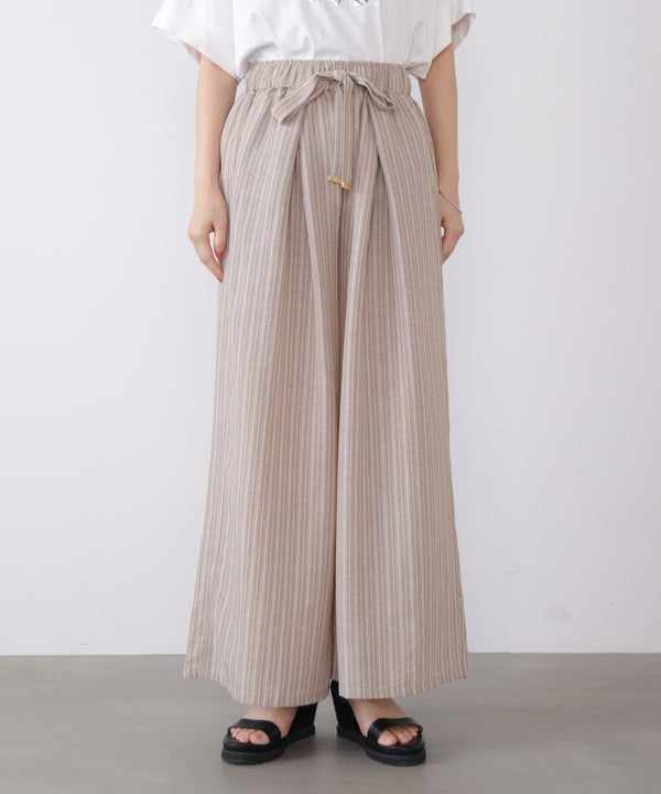 ラメストライプパンツ