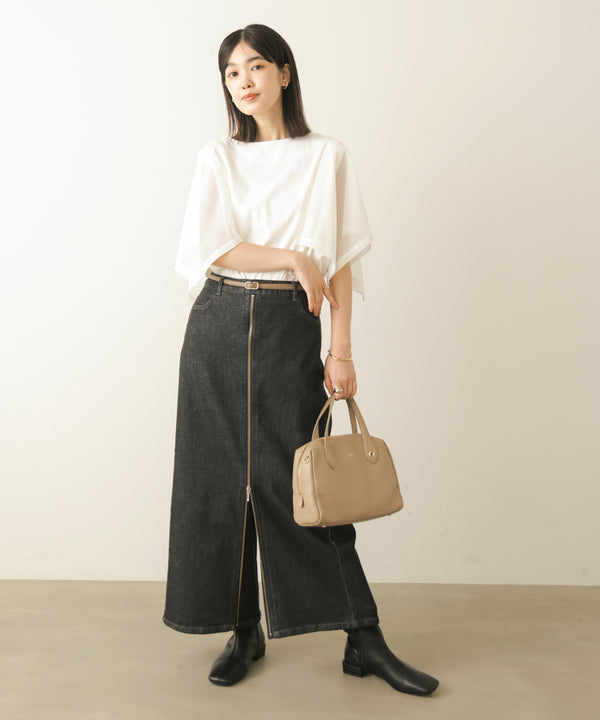 フロントZIPデニムパンツ