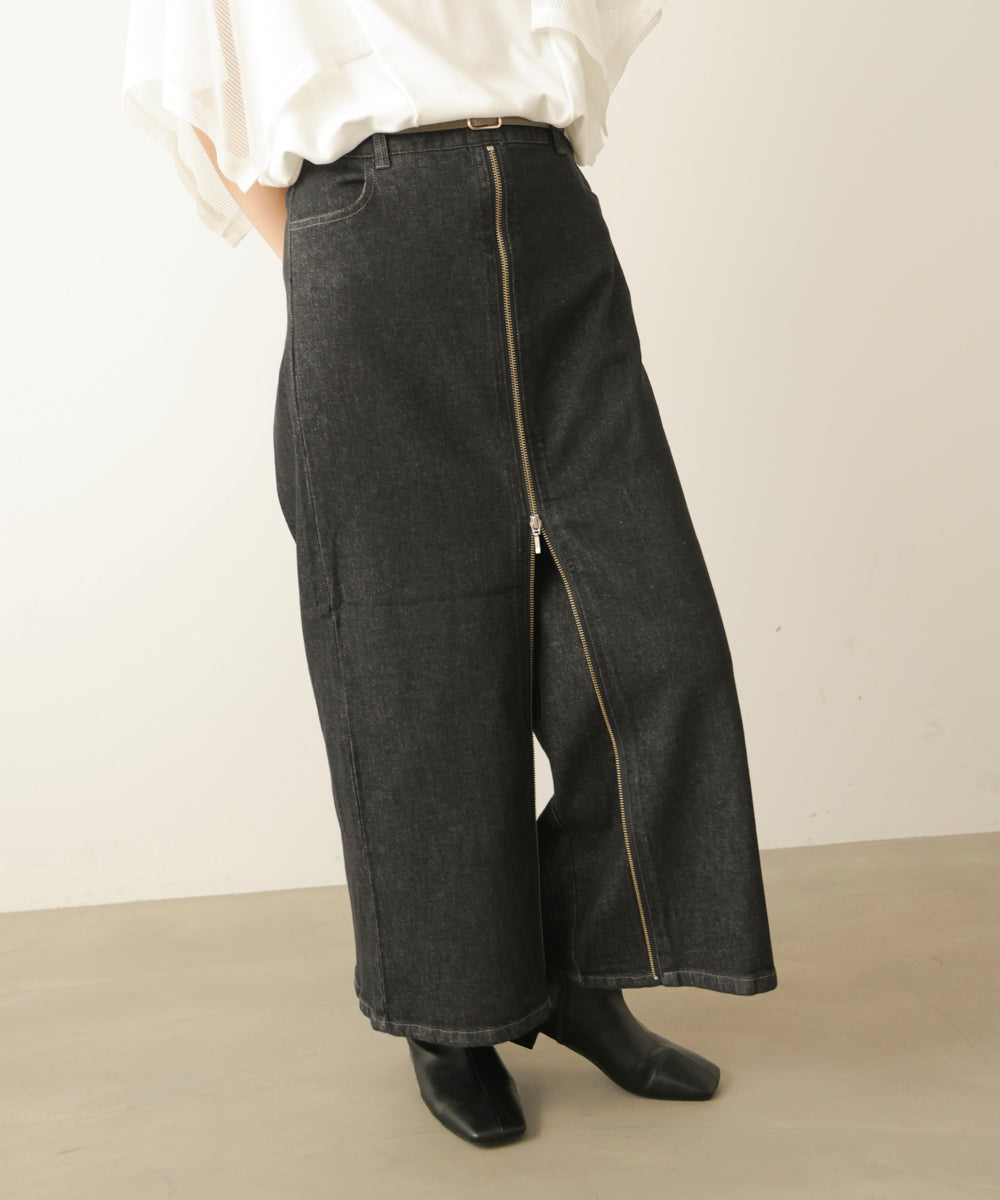 フロントZIPデニムパンツ