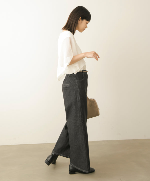 フロントZIPデニムパンツ