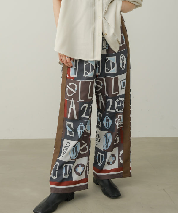 MOROCCOタイルTEXTILEパンツ［10/6発送予定］